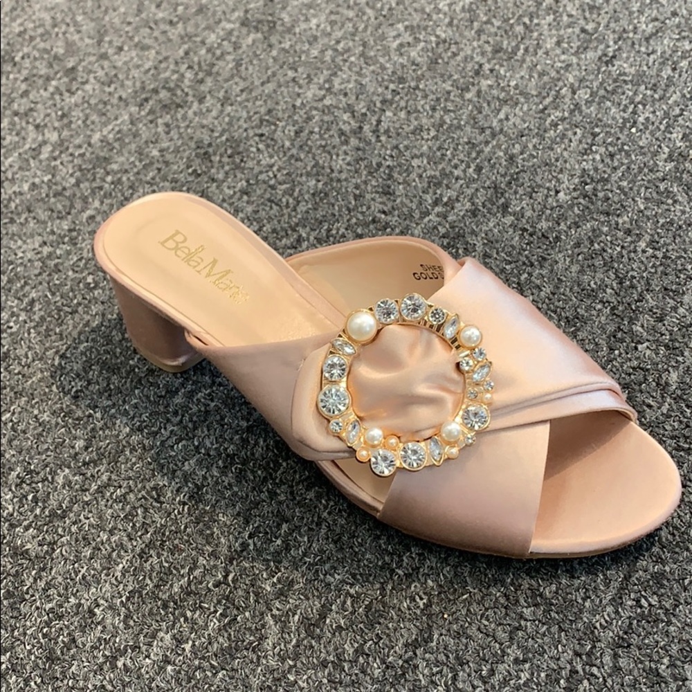 Gold Flat Heel